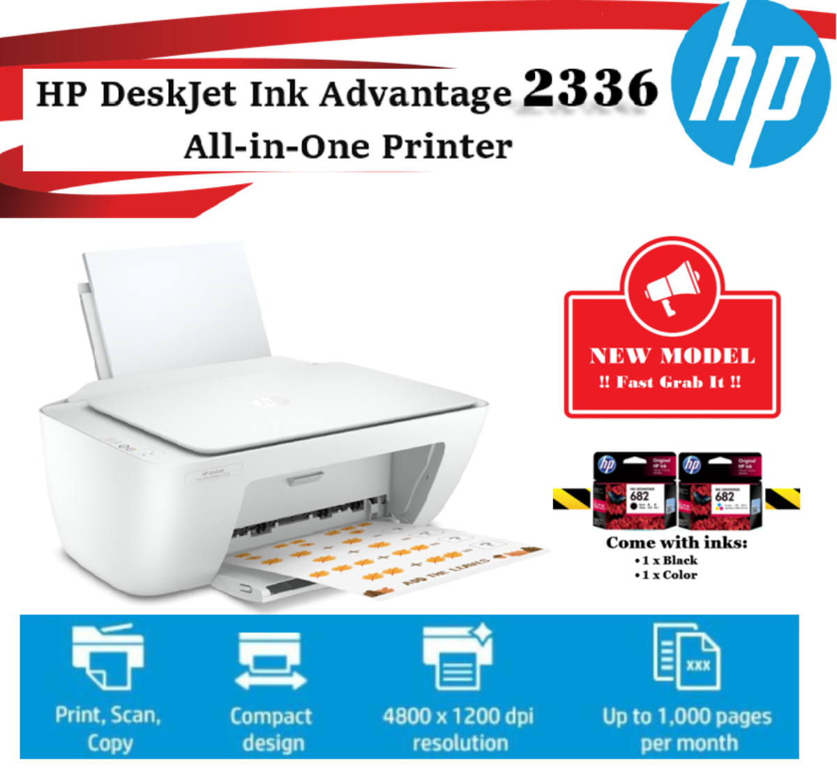Hp deskjet ink advantage 2336 all-in-one printer